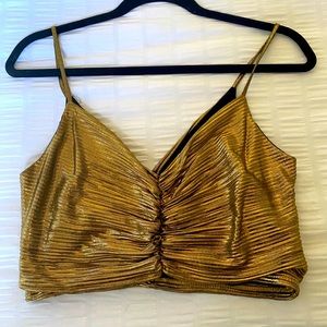 Gold Crop Top